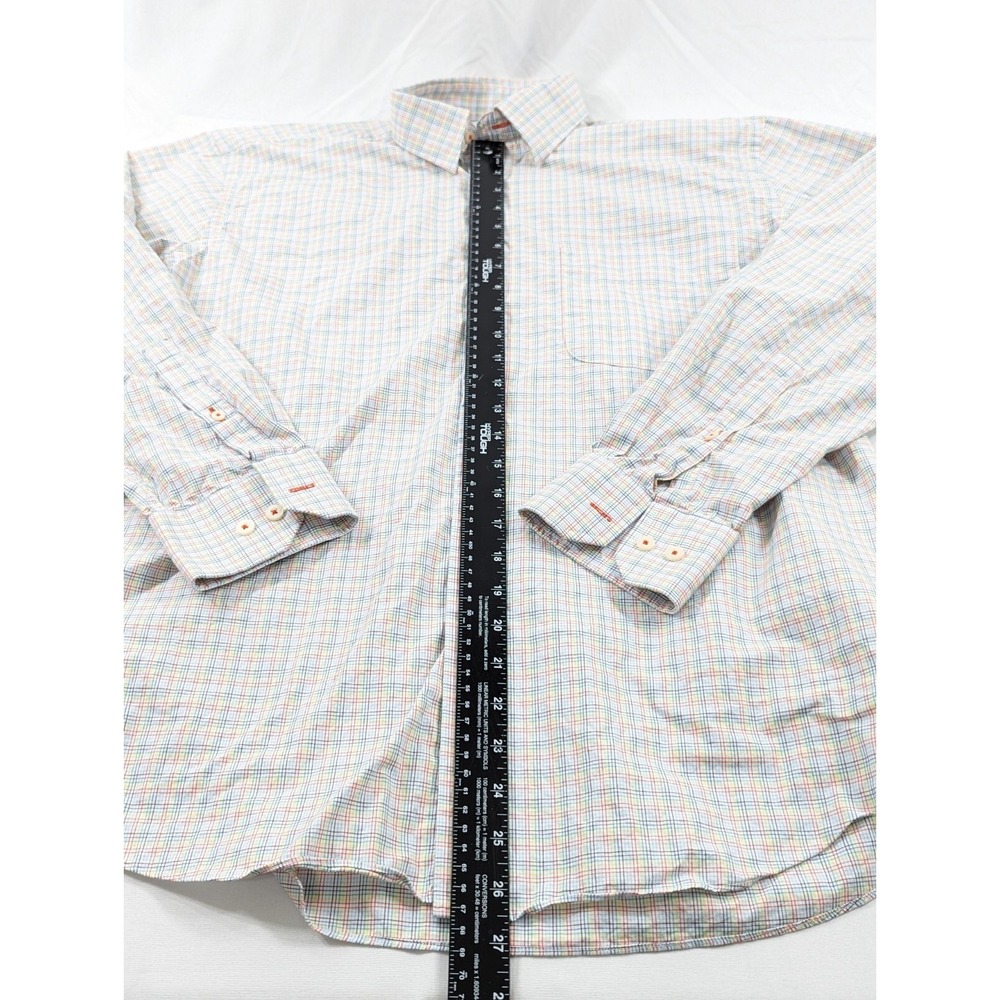 Alan Flusser Long Sleeve Bright Rainbow Plaid Size Medium - Picture 5 of 8